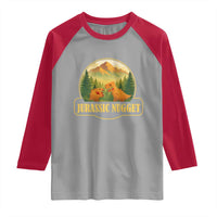 Jurassic Nugget World Dino Raglan Shirt Nugget Lover Gift - Wonder Print Shop
