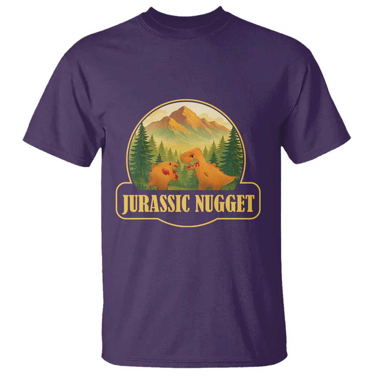 Jurassic Nugget World Dino T Shirt Nugget Lover Gift - Wonder Print Shop