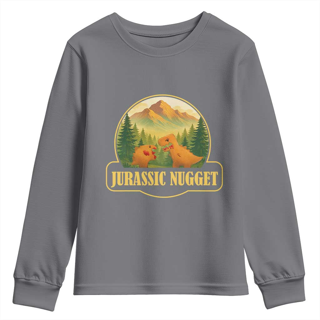Jurassic Nugget World Dino Youth Sweatshirt Nugget Lover Gift - Wonder Print Shop