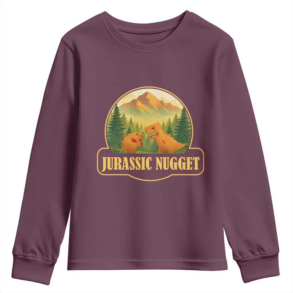 Jurassic Nugget World Dino Youth Sweatshirt Nugget Lover Gift - Wonder Print Shop