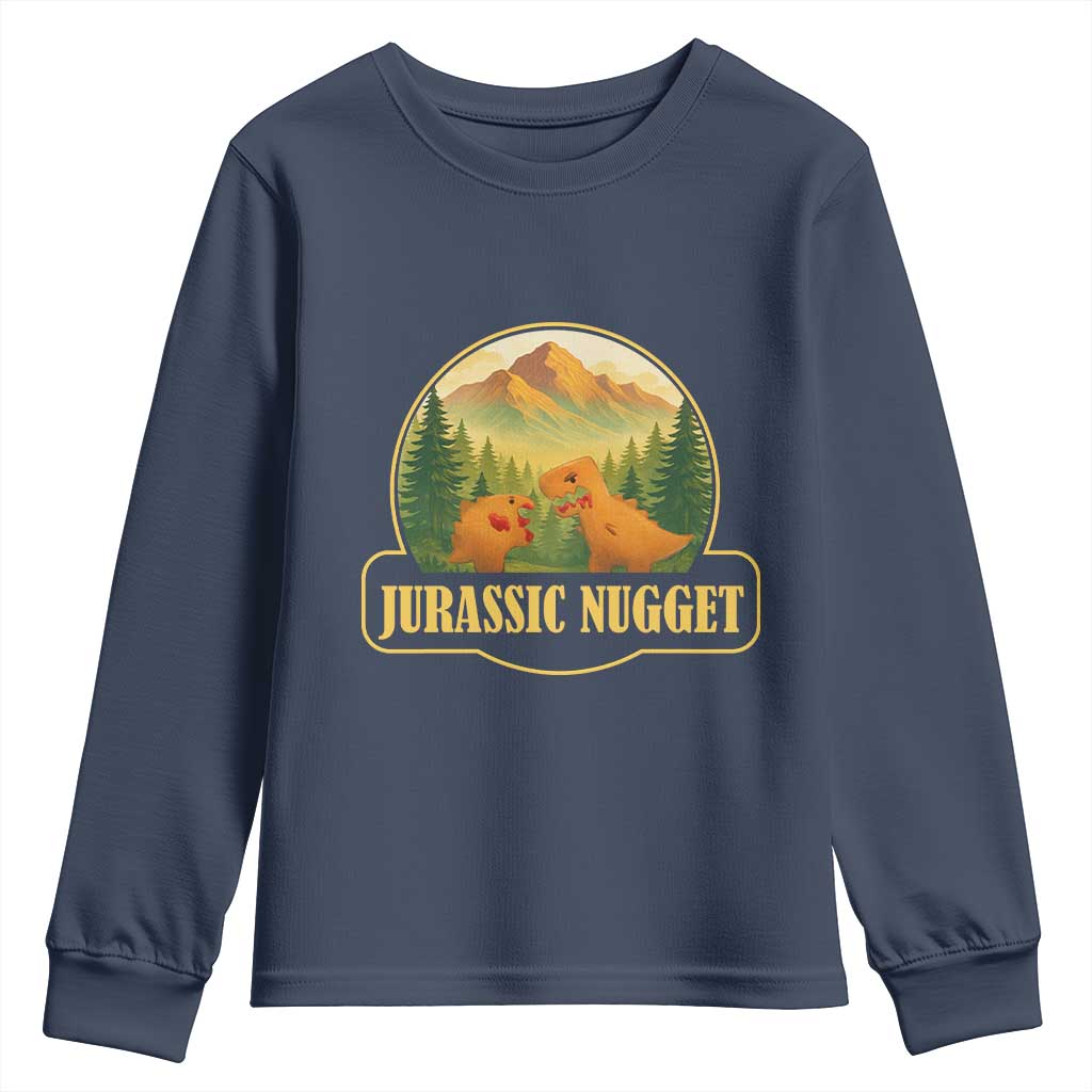 Jurassic Nugget World Dino Youth Sweatshirt Nugget Lover Gift - Wonder Print Shop