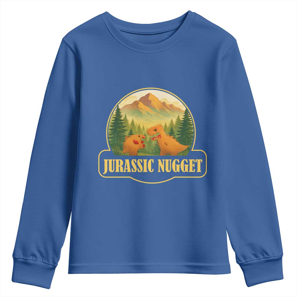 Jurassic Nugget World Dino Youth Sweatshirt Nugget Lover Gift - Wonder Print Shop
