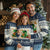 Funny Dinosaur Eating Chicken Nuggets Ugly Christmas Sweater Food Lover Gift - Wonder Print Shop