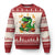 Funny Dinosaur Eating Chicken Nuggets Ugly Christmas Sweater Food Lover Gift - Wonder Print Shop