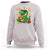 Funny Dinosaur Eating Chicken Nuggets Sweatshirt Food Lover Gift - Wonder Print Shop