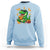 Funny Dinosaur Eating Chicken Nuggets Sweatshirt Food Lover Gift - Wonder Print Shop