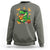 Funny Dinosaur Eating Chicken Nuggets Sweatshirt Food Lover Gift - Wonder Print Shop