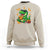 Funny Dinosaur Eating Chicken Nuggets Sweatshirt Food Lover Gift - Wonder Print Shop