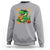 Funny Dinosaur Eating Chicken Nuggets Sweatshirt Food Lover Gift - Wonder Print Shop