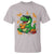Funny Dinosaur Eating Chicken Nuggets T Shirt Food Lover Gift - Wonder Print Shop