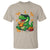 Funny Dinosaur Eating Chicken Nuggets T Shirt Food Lover Gift - Wonder Print Shop