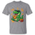Funny Dinosaur Eating Chicken Nuggets T Shirt Food Lover Gift - Wonder Print Shop