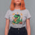 Funny Dinosaur Eating Chicken Nuggets T Shirt For Women Food Lover Gift - Wonder Print Shop