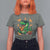 Funny Dinosaur Eating Chicken Nuggets T Shirt For Women Food Lover Gift - Wonder Print Shop