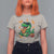 Funny Dinosaur Eating Chicken Nuggets T Shirt For Women Food Lover Gift - Wonder Print Shop