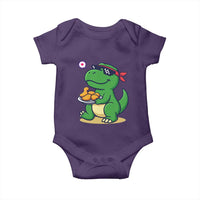 Cute Dinosaur Eating Chicken Nuggets Baby Onesie Food Humor Gift - Wonder Print Shop