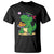 Cute Dinosaur Eating Chicken Nuggets T Shirt Food Humor Gift - Wonder Print Shop