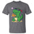 Cute Dinosaur Eating Chicken Nuggets T Shirt Food Humor Gift - Wonder Print Shop