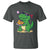 Cute Dinosaur Eating Chicken Nuggets T Shirt Food Humor Gift - Wonder Print Shop