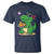 Cute Dinosaur Eating Chicken Nuggets T Shirt Food Humor Gift - Wonder Print Shop