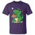 Cute Dinosaur Eating Chicken Nuggets T Shirt Food Humor Gift - Wonder Print Shop
