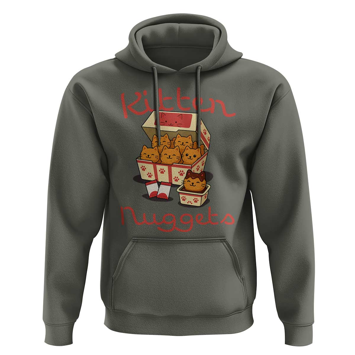 Kitten Nuggets Hoodie Funny Cat Lover Gift - Wonder Print Shop