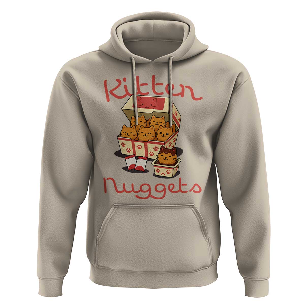 Kitten Nuggets Hoodie Funny Cat Lover Gift - Wonder Print Shop
