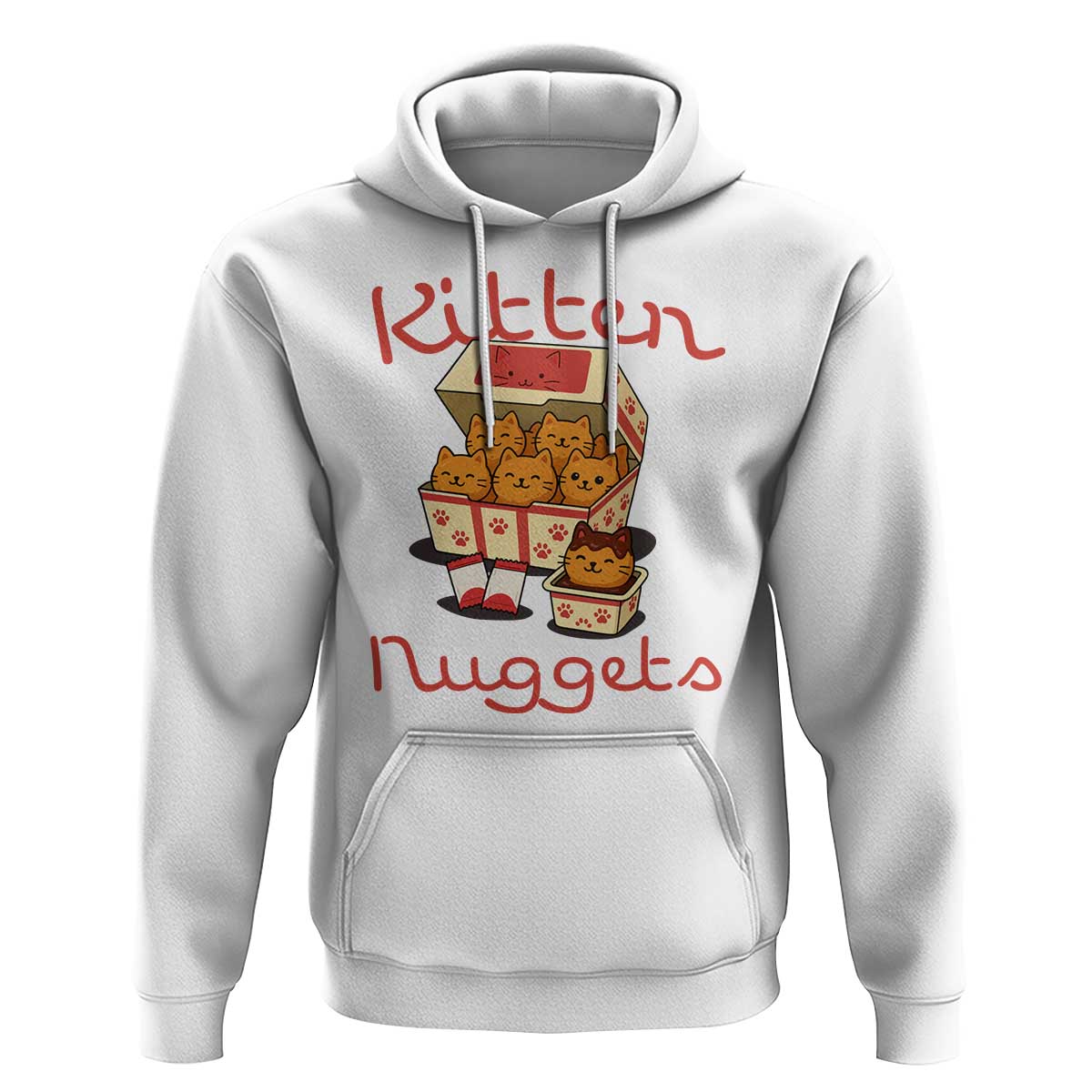 Kitten Nuggets Hoodie Funny Cat Lover Gift - Wonder Print Shop