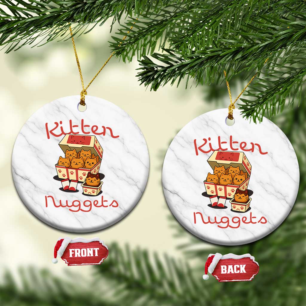 Kitten Nuggets Ceramic Ornament Funny Cat Lover Gift - Wonder Print Shop