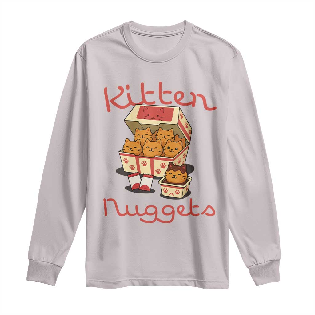 Kitten Nuggets Long Sleeve Shirt Funny Cat Lover Gift - Wonder Print Shop
