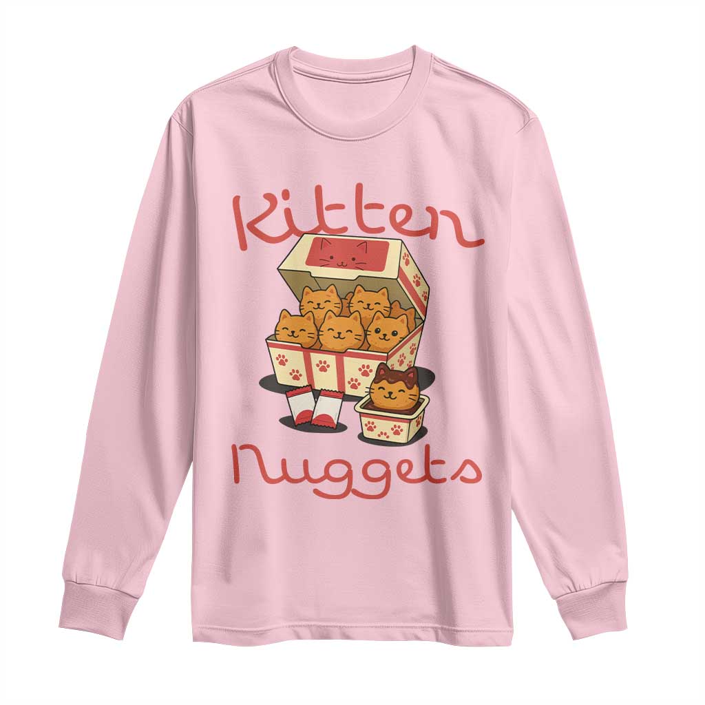 Kitten Nuggets Long Sleeve Shirt Funny Cat Lover Gift - Wonder Print Shop