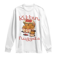 Kitten Nuggets Long Sleeve Shirt Funny Cat Lover Gift - Wonder Print Shop