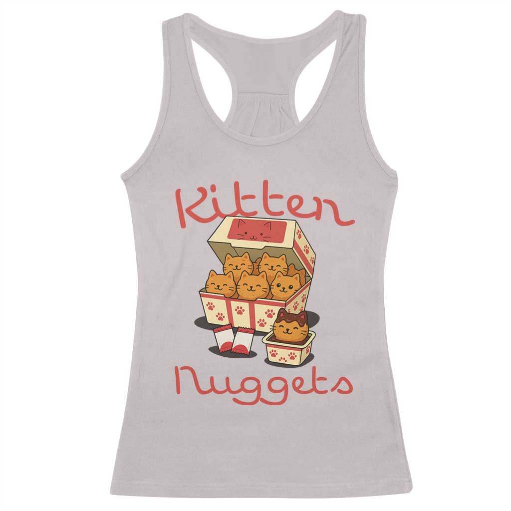 Kitten Nuggets Racerback Tank Top Funny Cat Lover Gift - Wonder Print Shop