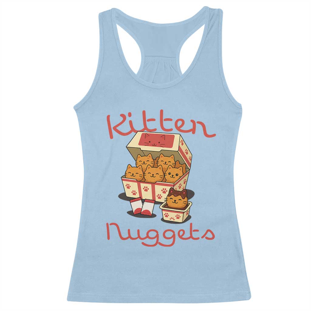 Kitten Nuggets Racerback Tank Top Funny Cat Lover Gift - Wonder Print Shop