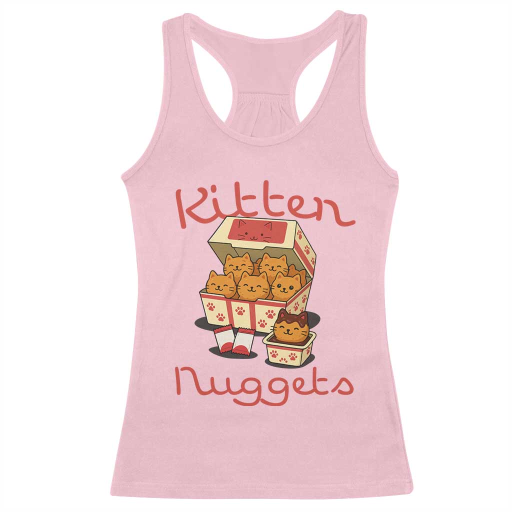 Kitten Nuggets Racerback Tank Top Funny Cat Lover Gift - Wonder Print Shop