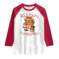 Kitten Nuggets Raglan Shirt Funny Cat Lover Gift - Wonder Print Shop
