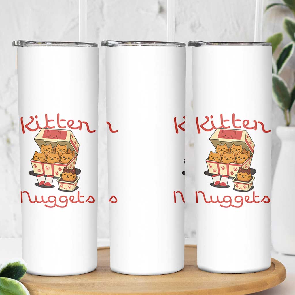 Kitten Nuggets Skinny Tumbler Funny Cat Lover Gift