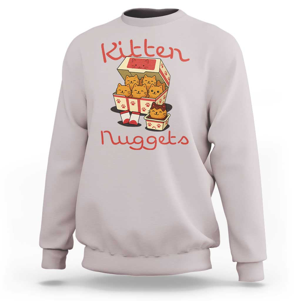Kitten Nuggets Sweatshirt Funny Cat Lover Gift - Wonder Print Shop