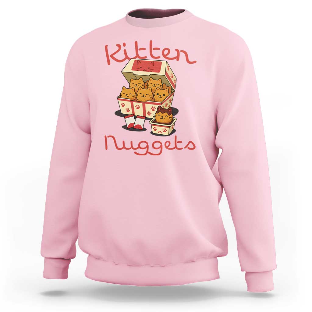 Kitten Nuggets Sweatshirt Funny Cat Lover Gift - Wonder Print Shop
