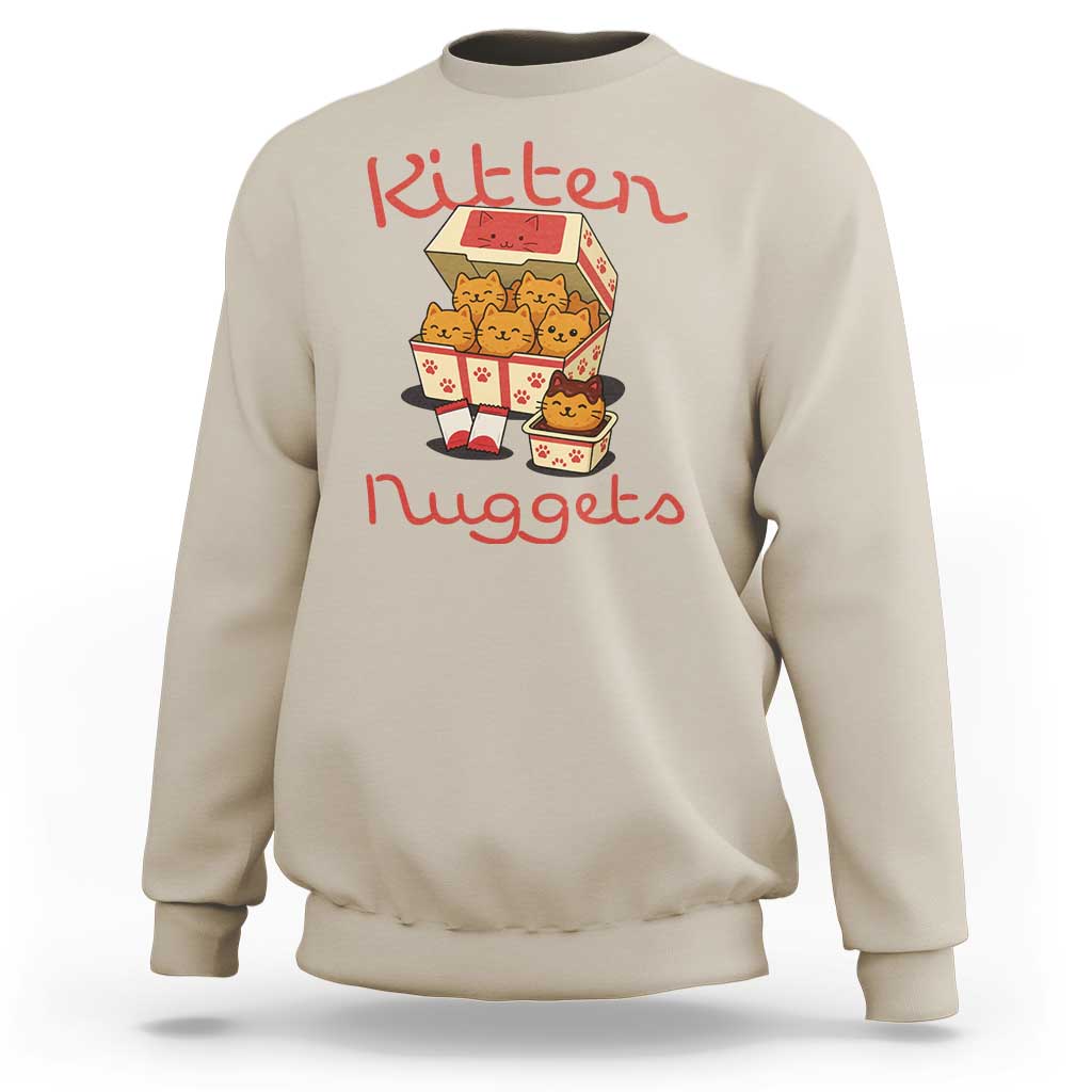 Kitten Nuggets Sweatshirt Funny Cat Lover Gift - Wonder Print Shop