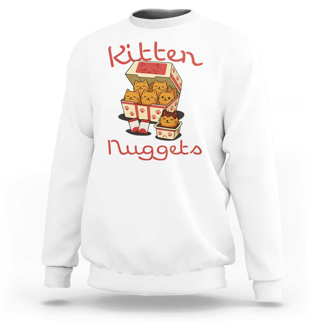 Kitten Nuggets Sweatshirt Funny Cat Lover Gift - Wonder Print Shop