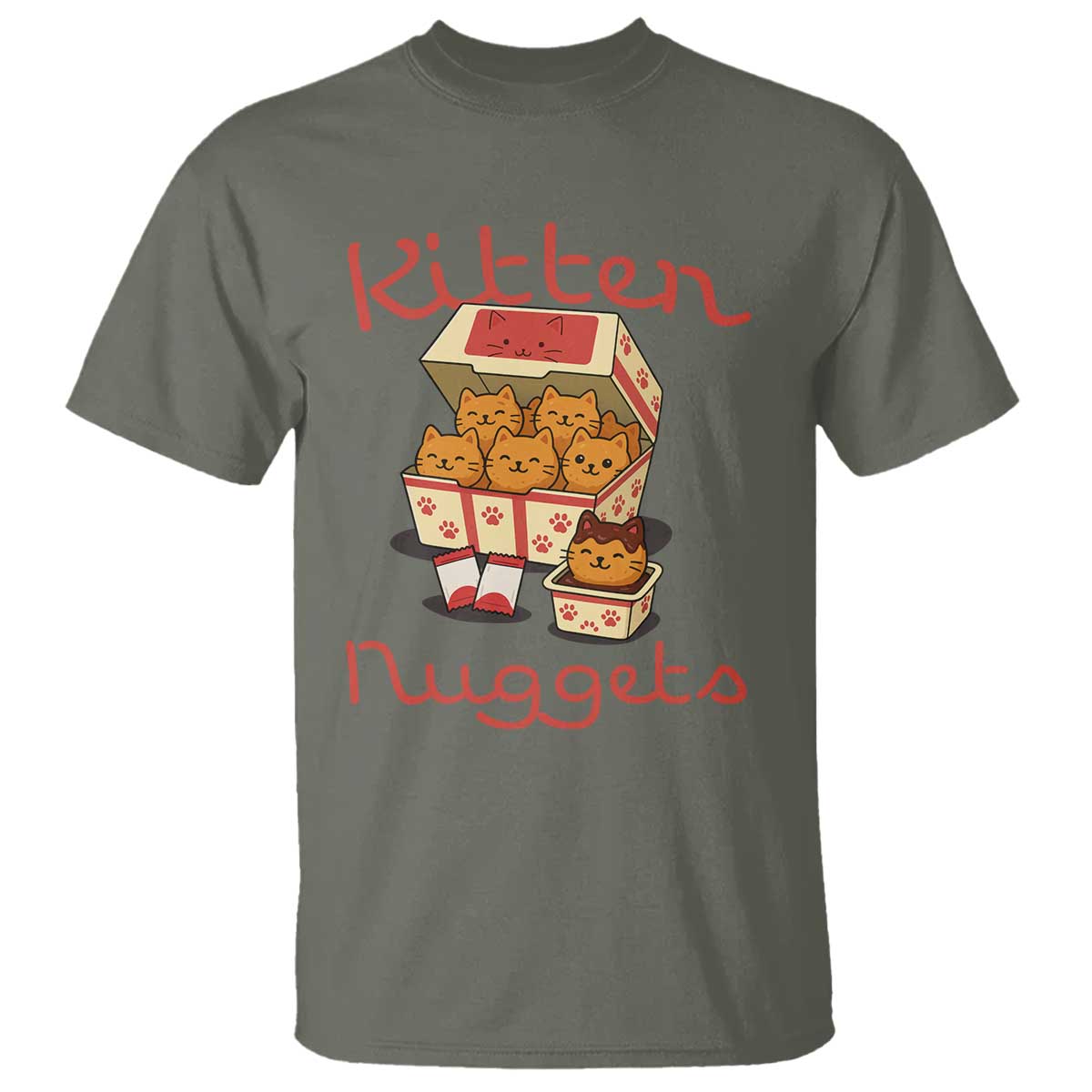 Kitten Nuggets T Shirt Funny Cat Lover Gift - Wonder Print Shop
