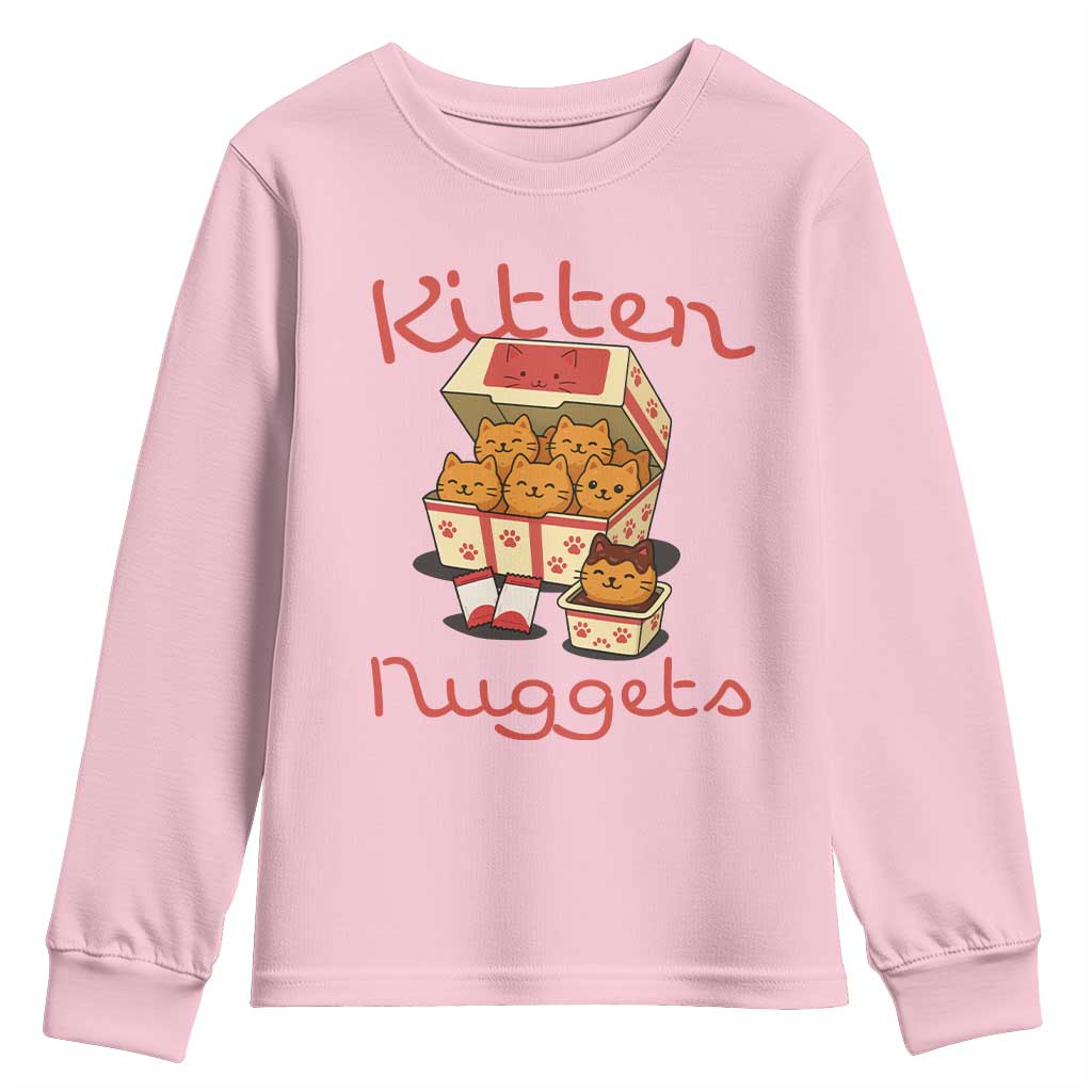 Kitten Nuggets Youth Sweatshirt Funny Cat Lover Gift - Wonder Print Shop