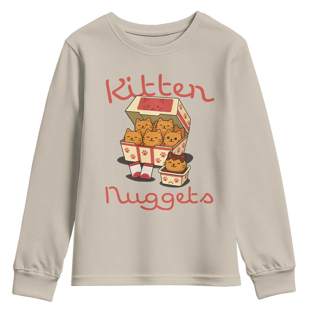 Kitten Nuggets Youth Sweatshirt Funny Cat Lover Gift - Wonder Print Shop