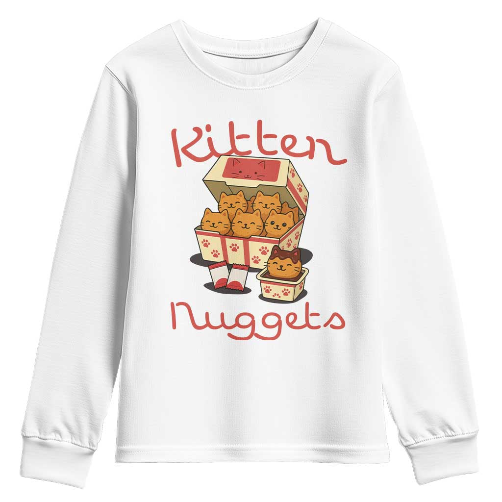 Kitten Nuggets Youth Sweatshirt Funny Cat Lover Gift - Wonder Print Shop