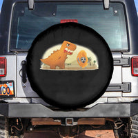 Dino Nuggets Chasing Cat Spare Tire Cover Funny Nugget Lover Gift - Wonder Print Shop