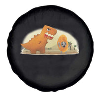 Dino Nuggets Chasing Cat Spare Tire Cover Funny Nugget Lover Gift - Wonder Print Shop