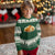 Dino Nuggets Chasing Cat Ugly Christmas Sweater Funny Nugget Lover Gift - Wonder Print Shop