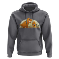 Dino Nuggets Chasing Cat Hoodie Funny Nugget Lover Gift - Wonder Print Shop