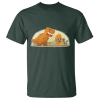 Dino Nuggets Chasing Cat T Shirt Funny Nugget Lover Gift - Wonder Print Shop